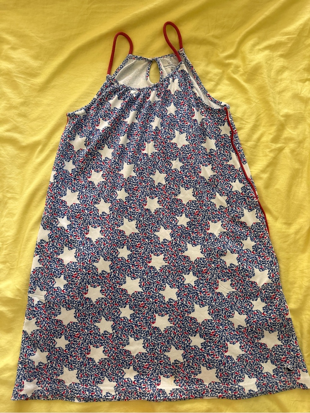 Vineyard Vines Girls' Red, White & Blue Starprint Sleeveless Dress